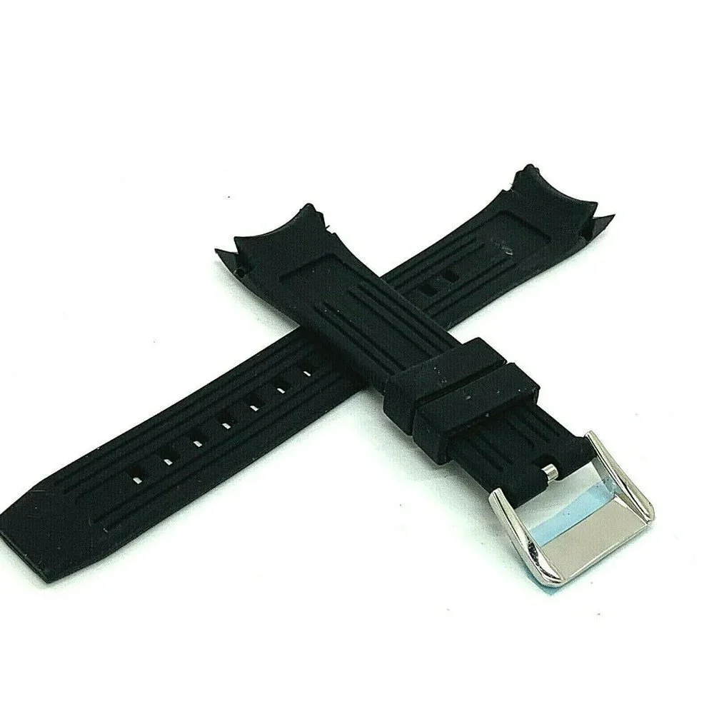 Replacement Band For Citizen Promaster Men's Watch Black Rubber 23mm Lug Strap